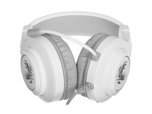 Игровые наушники проводные Defender Ghost LED белый